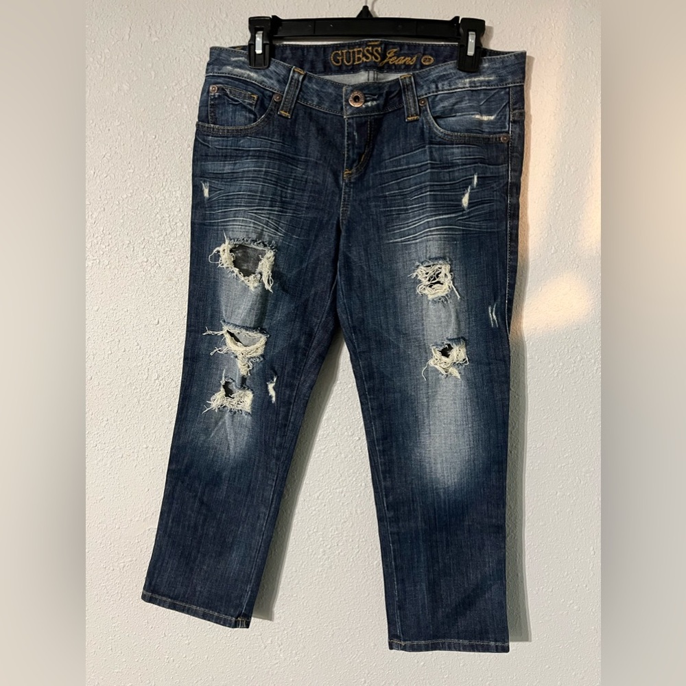Guess Boyfriend Style Ripped Jeans